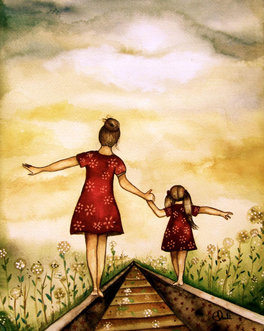 SPRING SALE !!! our path ,sunset , art print