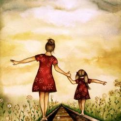 SPRING SALE !!! our path ,sunset , art print